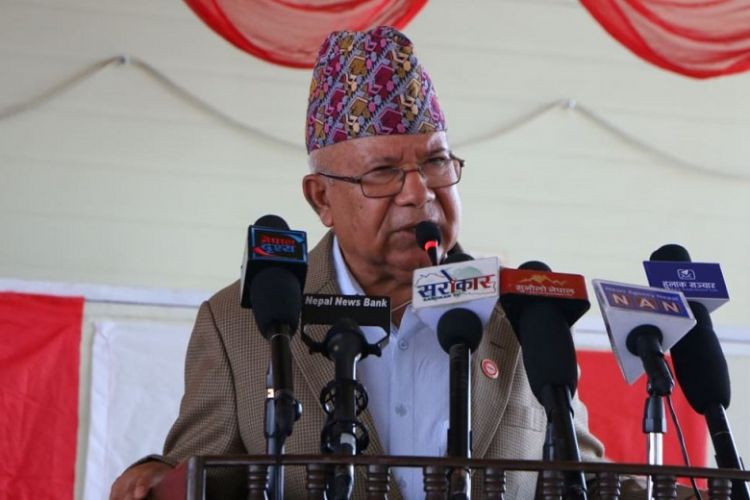 केपी ओली गफाडी हुन्, वृद्धभत्ता मैले ल्याएको हुँ:  माधव कुमार नेपाल