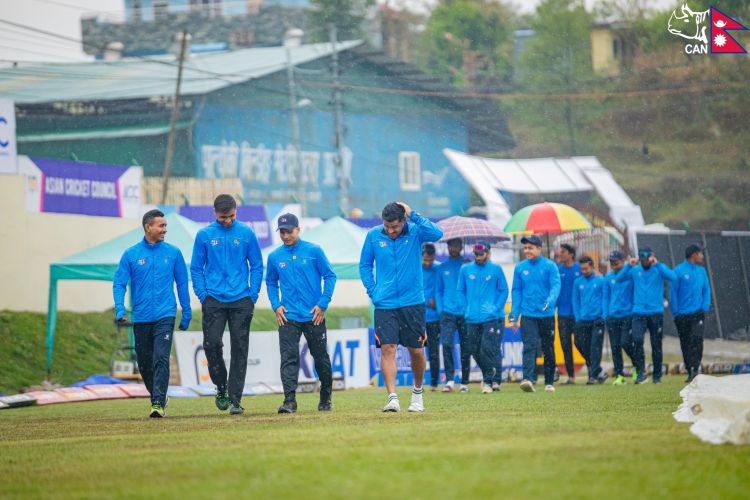 वर्षाले म्याच रद्द भएपछी  १-१ अंक बाँडे नेपाल र साउदीले