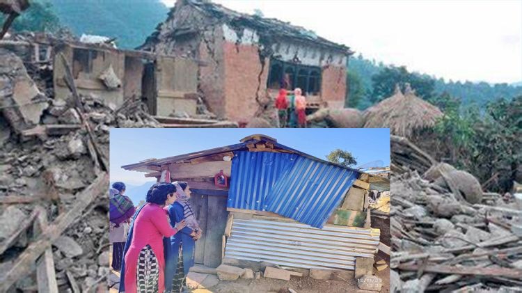 जाजरकोट भूकम्प प्रभावितका लागि कांग्रेसले थप ५० टहरा बनायो