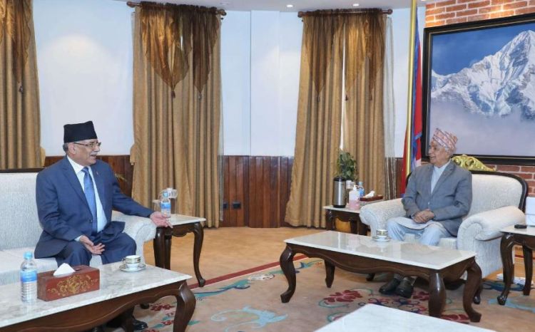  संसद्मा निरन्तर गतिरोध भइरहेका बेला प्रधानमन्त्री र राष्ट्रपतिबीच भेटवार्ता
