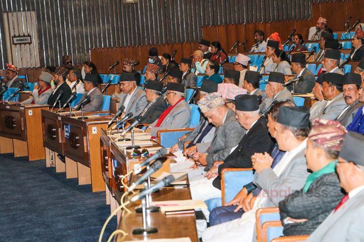 प्रतिनिधि सभा : टेबुल ठोक्दै संसद् ठप्प