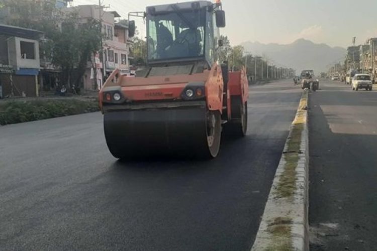 पोखरा–मुग्लिन सडकः पश्चिम खण्डको १८ किलोमिटर कालोपत्र