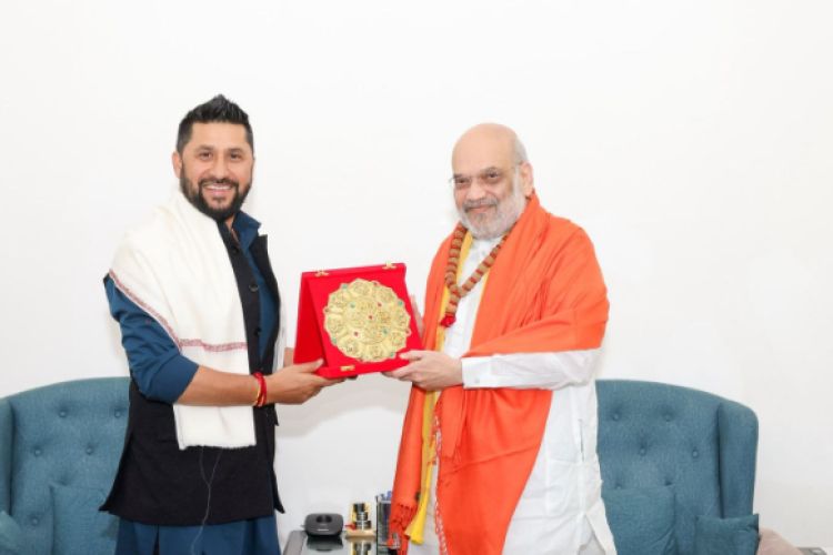 भारतका गृहमन्त्री अमित शाहसँग सभापति रवि लामिछानेको भेट