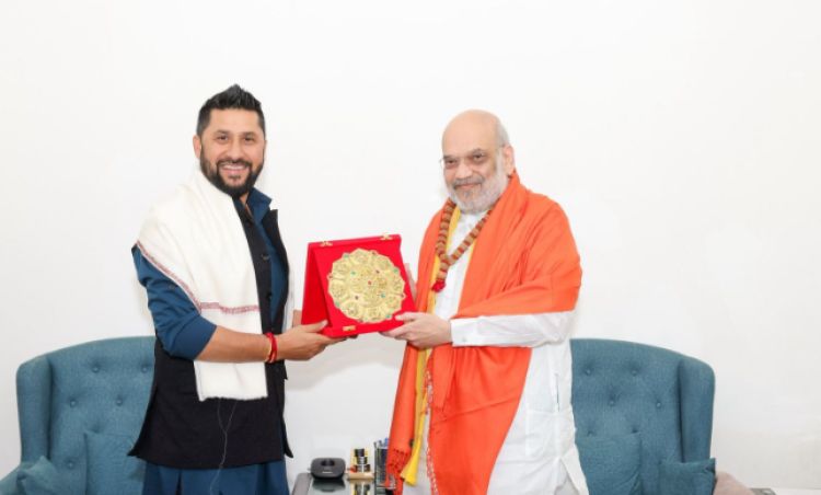 भारतका गृहमन्त्री अमित शाहसँग सभापति रवि लामिछानेको भेट