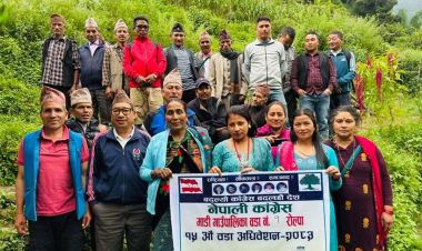रोल्पाका ७२ मध्ये ३ वडामा कांग्रेसको वडा अधिवेशन हुन सकेन