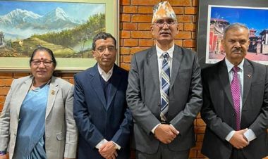 उपाध्यक्ष विष्णु पौडेलसहित एमालेका चार नेता चीन प्रस्थान