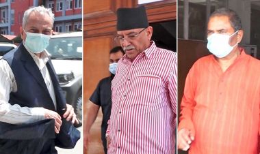 जसपाका अध्यक्षद्धयसँग प्रचण्डको भेट, के भयो कुराकानी ?