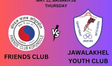 शहिद स्मारक ए डिभिजन लिगः आज एउटा मात्रै खेल हुँदै