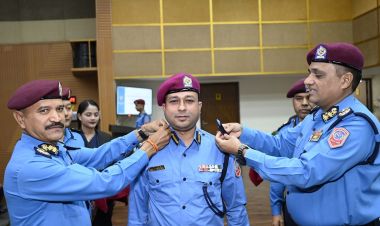  २१ जना प्रहरी उपरीक्षकहरूलाई दर्ज्यानी चिह्न प्रदान