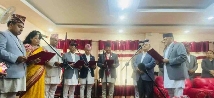 बागमती प्रदेशमा थप ६ मन्त्रीले लिए शपथ
