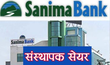 सानिमा बैंकको कित्ता संस्थापक सेयर बिक्रीमा
