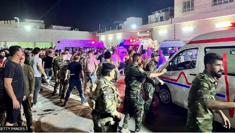 इराकको विवाह समारोहमा आगलागी, १ सय जनाको मृत्यु