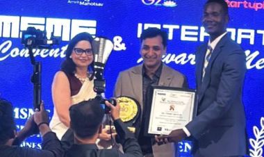 शिवम् सिमेन्टका निखिल अग्रवाल दिल्लीमा सम्मानित