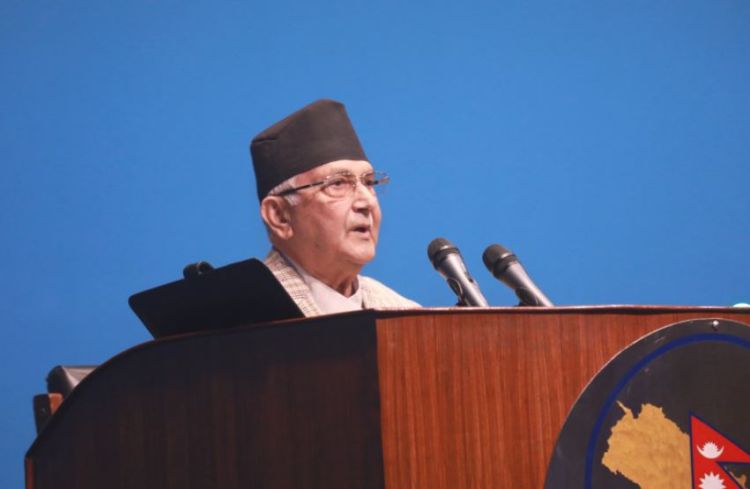 वर्तमान सरकारले राष्ट्रपतिलाइ खोपीको राजा बनाएको छ : अध्यक्ष ओली