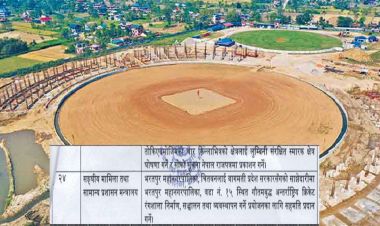 गौतम बुद्ध अन्तर्राष्ट्रिय क्रिकेट रंगशाला निर्माणको बाटो खुला