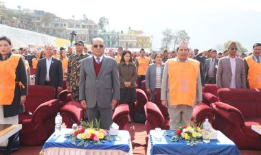 विपद प्रतिरोधी संरचना निर्माण इच्छा नभएर अनिवार्य दायित्व हो : प्रधानमन्त्री दाहाल