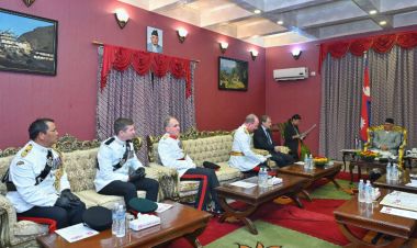 बेलायती सेनाका रथी ओबीईको टोलीले राष्ट्रपति पौडेललाई बुझायो प्रतिवेदन