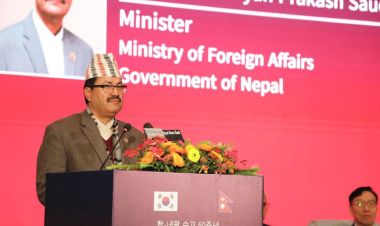 कोरियाली लगानीकर्ता र उद्यमीहरूको ठूलो सङ्ख्यालाई स्वागत गर्न तत्पर छौं : परराष्ट्रमन्त्री साउद