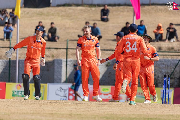 त्रिकोणात्मक टी–२० सिरिजः नामिबियामाथि नेदरल्याण्डस् विजयी