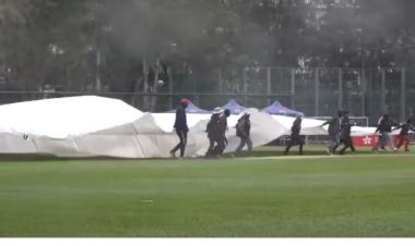 त्रिकोणात्मक टी–२०,  वर्षाको कारण नेपाल र हङकङबीचको पहिलो खेल रोकियो 