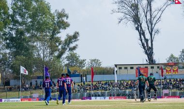  नेपाललाई आयरल्याण्ड वोल्भ्सले दियो १२२ रनको लक्ष्य