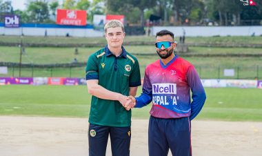 टी–२० श्रृङ्खलाः आज नेपाल ‘ए’ र आयरल्याण्ड उल्भ्सबीच दोस्रो खेल हुँदै  