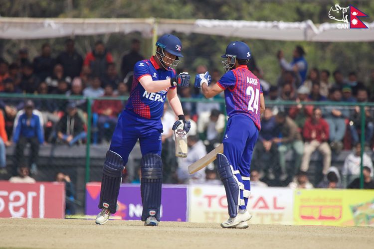 नामिबियालाई नेपालले दियो १८१ रनको लक्ष्य