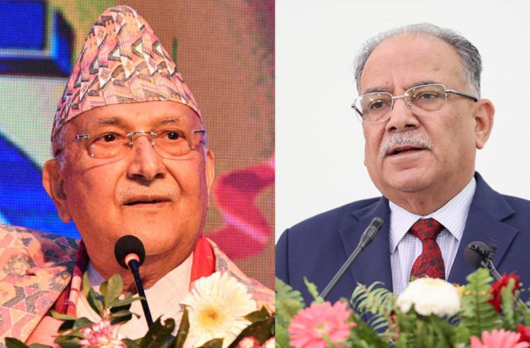 प्रधानमन्त्री प्रचण्ड र अध्यक्ष ओलीको एउटै स्वर–तत्काल कम्युनिष्ट एकता हुँदैन 