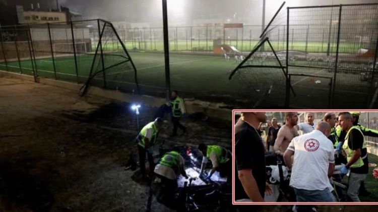 इजरायली फुटबल मैदानमा रकेट आक्रमण : २० जनाको ज्यान गयो, २९ भन्दा धेरै घाइते