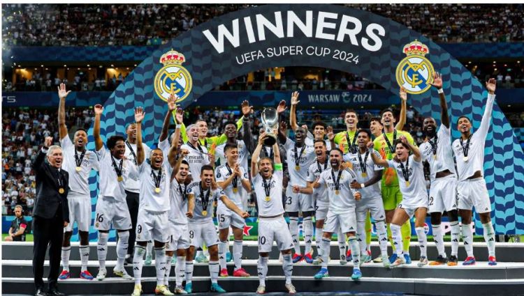 एमबाप्पेको डेब्यु र गोलमा रियल म्याड्रिड सुपर कप च्याम्पियन