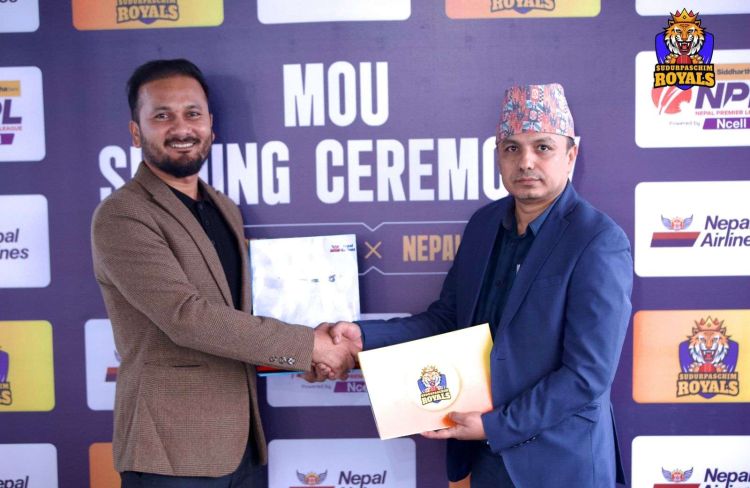  सुदूरपश्चिम रोयल्सको एअरलाइन्स पार्टनरमा नेपाल एअरलाइन्स