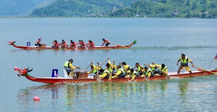 आजदेखि पोखरामा शुरु भयो ड्रागन डुंगा दौड प्रतियोगिता 