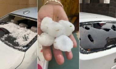  पाकिस्तानमा भीषण असिना वर्षा, सयौं गाडी र घरमा क्षति